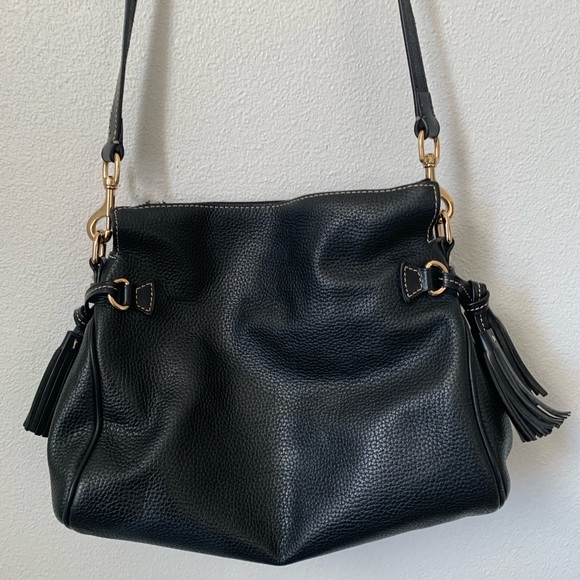 Dooney and Bourke Pebbled Leather Tassel Bag - Picture 5 of 16